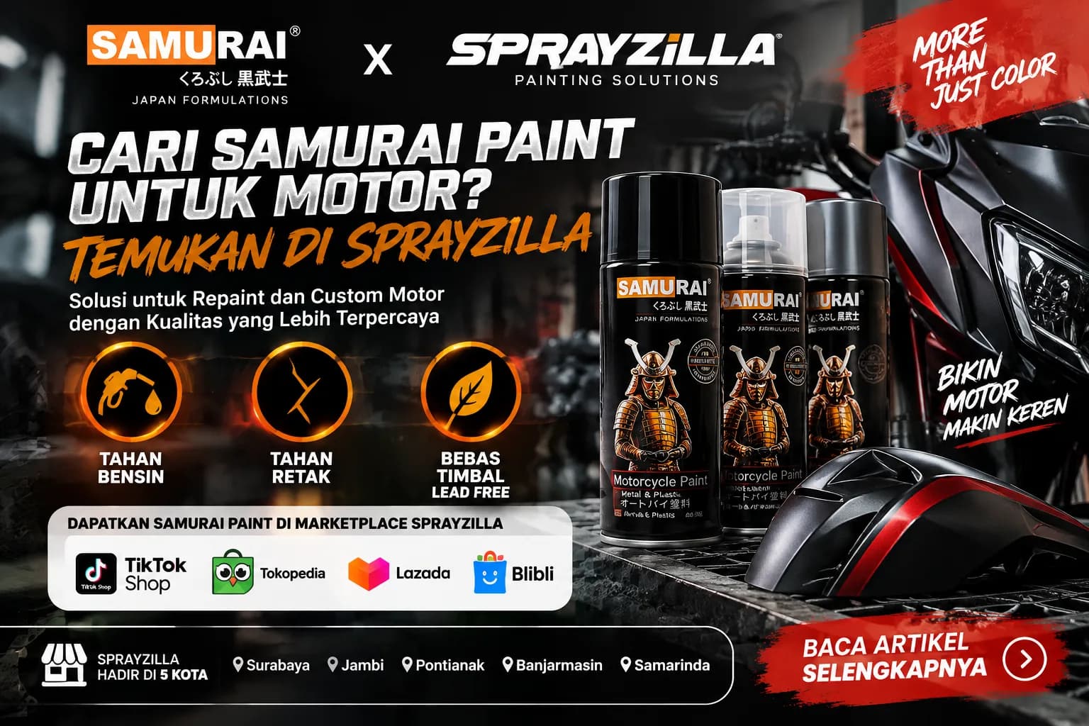 Menelusuri Jejak Cat Motor yang Tangguh: Kisah Samurai Paint di Jaringan Sprayzilla